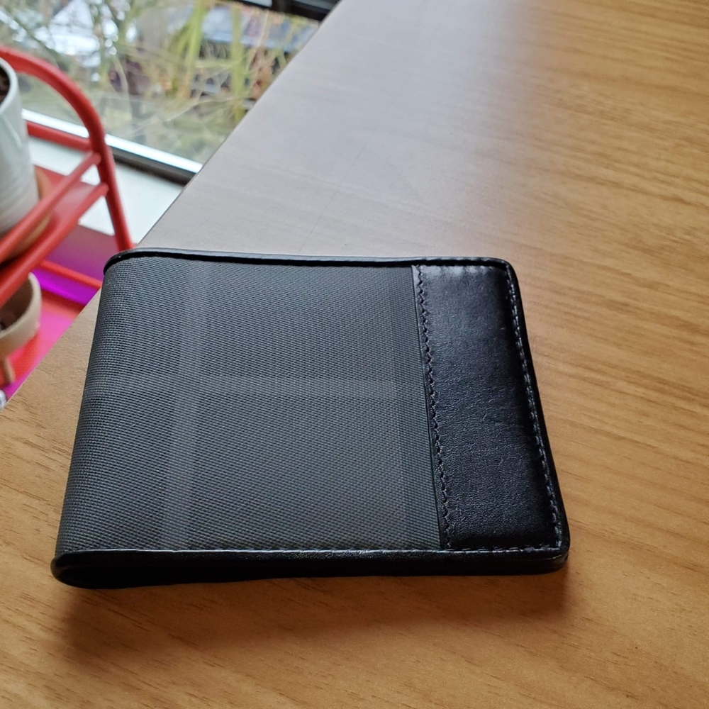 Burberry Charcoal Check Wallet